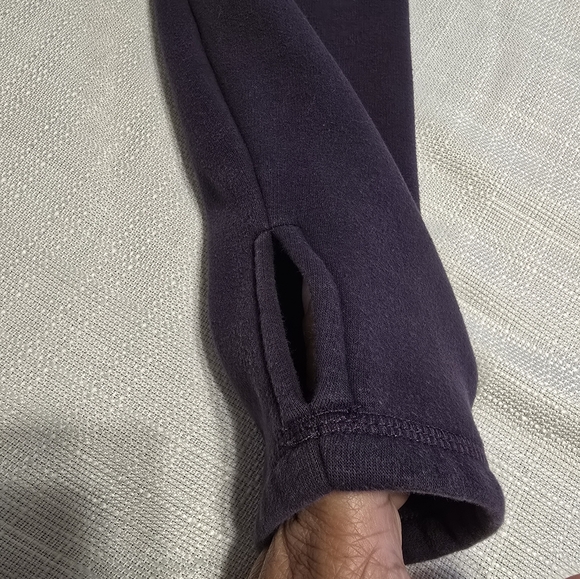 Women's Athleta cozy Karma Asymmetrical pullover sweatshirt/ sweater Sz L - Picture 13 of 16